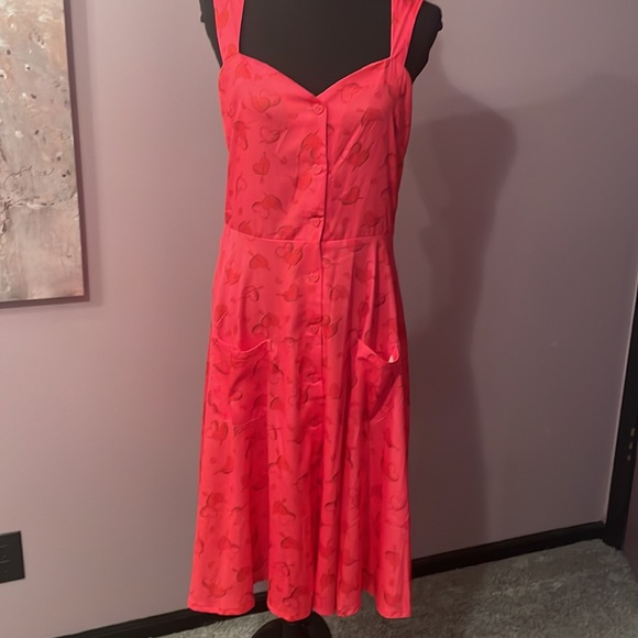 Voodoo Vixen Pink Heart Dress size XXL/US 12/14 - Picture 3 of 7